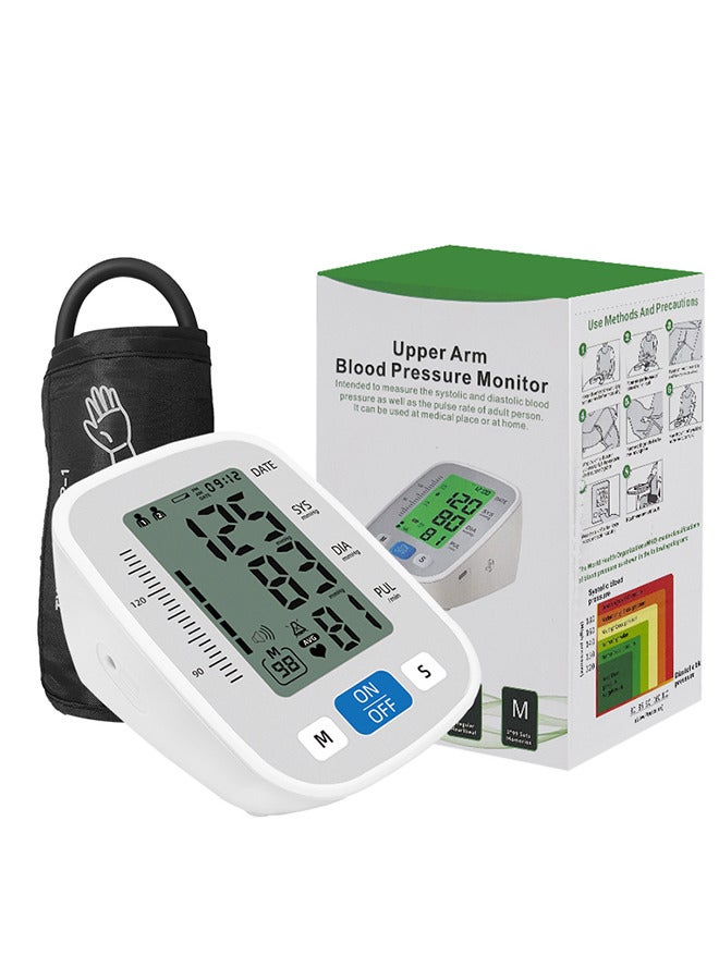 REMAX Home Digital Blood Pressure Monitor, Smart Blood Pressure Monitor, Heart Rate Pulse Monitor, LED Display, No-Roll-Up Digital Upper-Arm Blood Pressure Monitor - Image 1